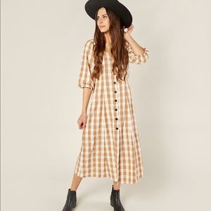 Rylee and Cru Lily Check Dress